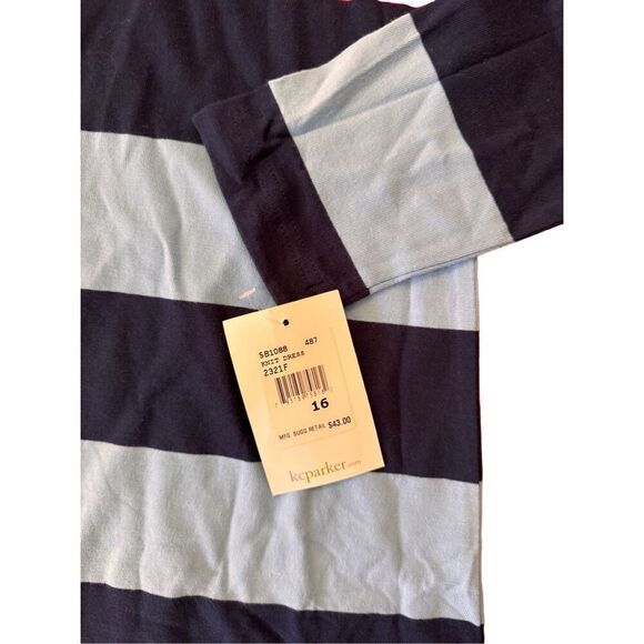 NWT KC Parker Rugby Striped Polo Shirtdress size 16 - Picture 3 of 5